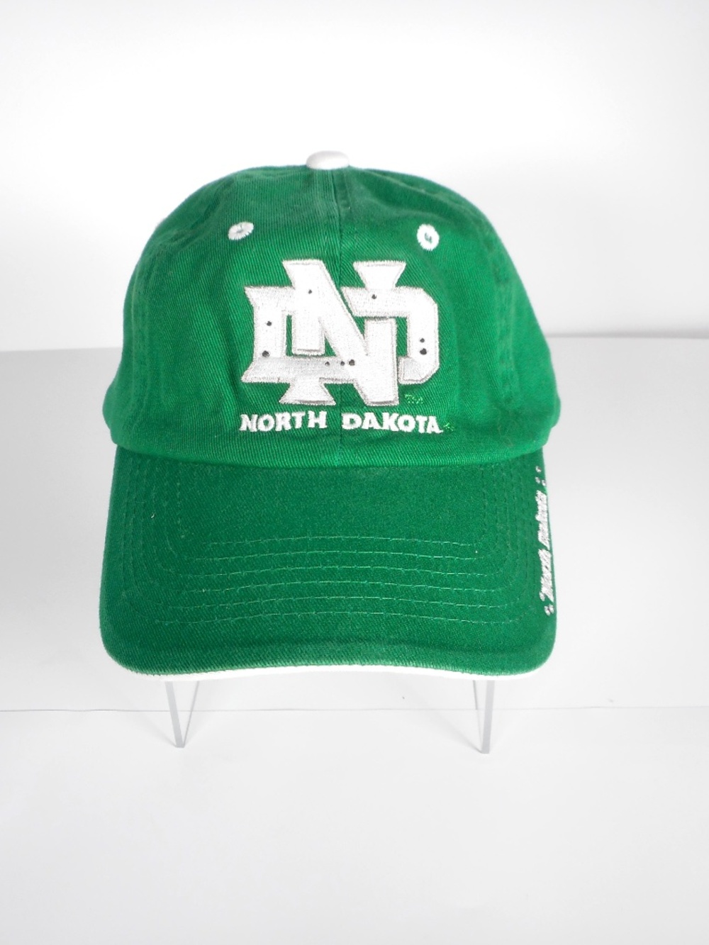 University North Dakota UND Womens Bling Green Logo Cap Hat Strapback